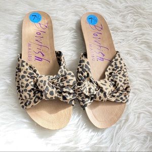 Blowfish Sandals Cheetah print 7.5